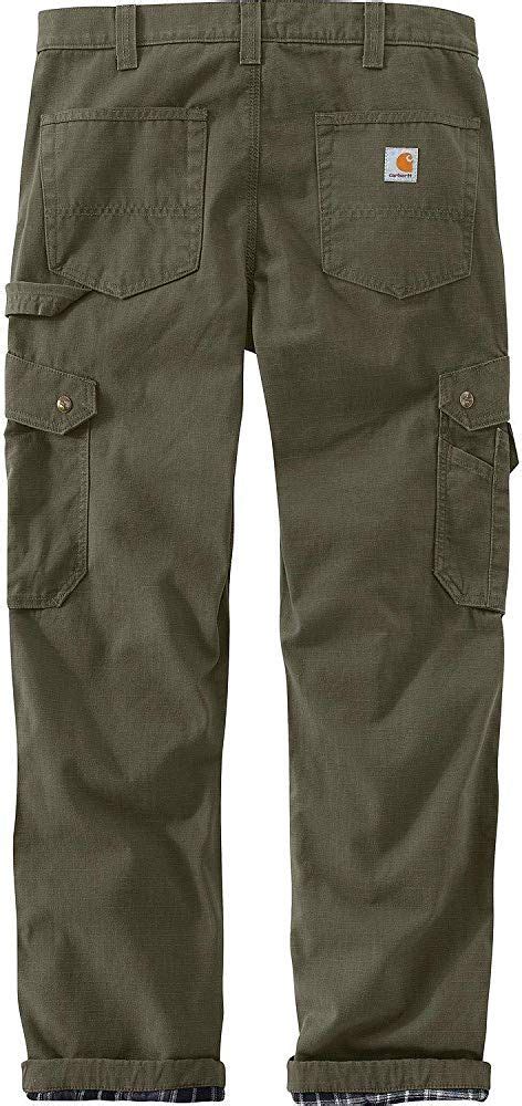 Carhartt men's washed duck work dungaree pant. Amazon.com: Carhartt Men's Ripstop Cargo Flannel Lined ...