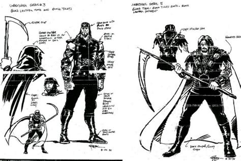 Sheamus and undertaker concept art models. 19 Rare WWE Concept Designs For The Undertaker - Page 14