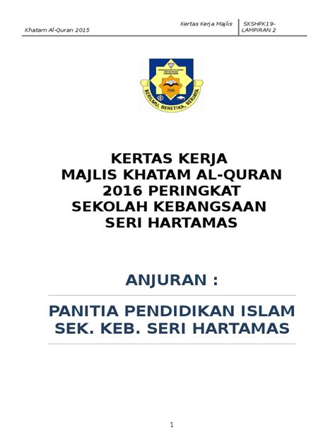   kertas kerja israk mikraj. Kertas Kerja Format SPSK 2016