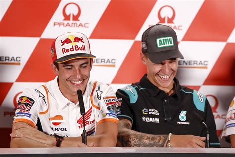 Lebih tepatnya ada cerita kompleks yang mewarnai kisah antara fabio quartararo dan marquez family. Marc Marquez & Fabio Quartararo