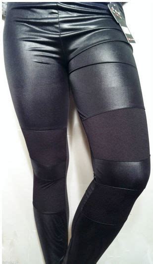 Skip to main search results. Faux Leather Leggings. Wet look pants with Matte Patches ...