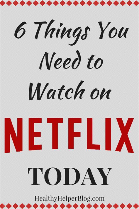 If you want to stare in the face of a murderer, you've come. 6 Things You Need to Watch on Netflix • Healthy Helper