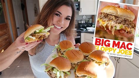 Sloppy joes tonight, or mac and cheese? Cook WITH Me! SLOPPY JOE Meets BIG MAC!! - YouTube