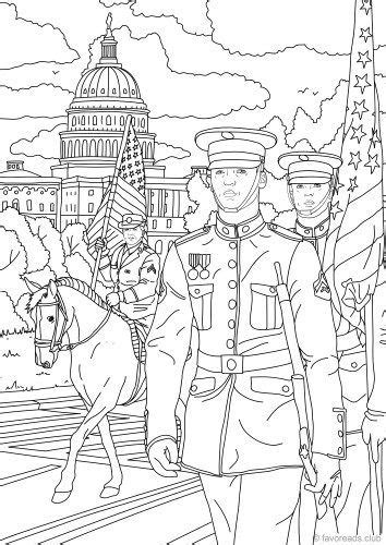 While i am calling it a memorial day parade coloring page since the holiday in question is coming up at the end of the month, it can be. Memorial Day in 2020 | Memorial day coloring pages ...