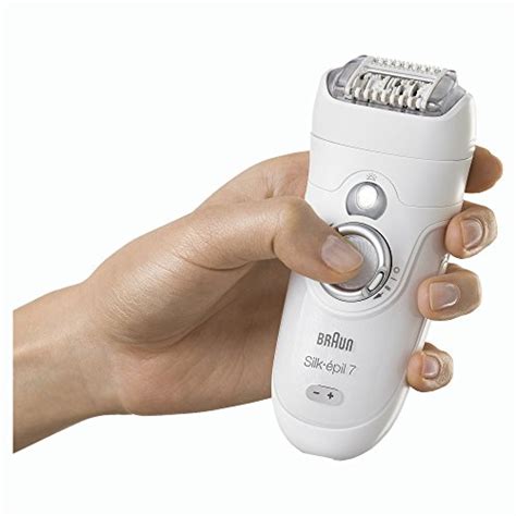 Complete 4 in 1 hair removal system with epilator, electric shaver, body exfoliator and massage attachment. Braun Epilator Silk-épil 7-7561 Facial Hair Removal for ...