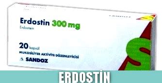 Reflü özofajit (mide içeriği ve asidin yemek borusuna kaçmasından dolayı meydana gelen yemek borusu iltihaplanması) ve peptik ülser (duodenal ülser ve gastrik ülser) iyileştirilmesi, orta. Erdostin 300 mg 20 Kapsül Nedir, Ne İşe Yarar, Yan ...