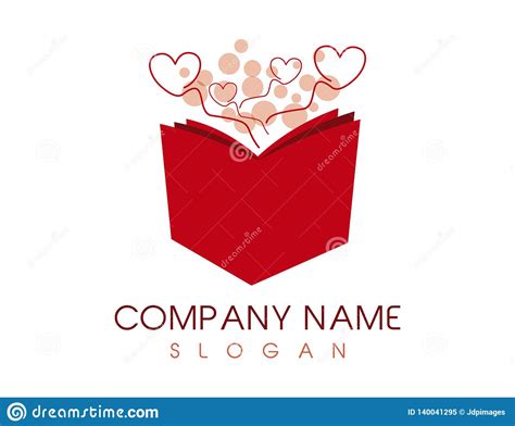 Where the heart is by: Book heart logo stock vector. Illustration of reading ...
