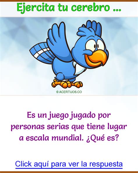 Hay fantásticos juegos de rompecabezas, además de emocionantes juegos de acción. Acertijos mentales Resueltos. Es un juego jugado por ...