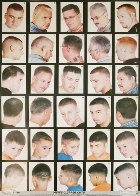 Barber poster, barber shop poster features caucasians men with modern haircuts. Barber Shop Haircut Posters - Haircuts you'll be asking ...