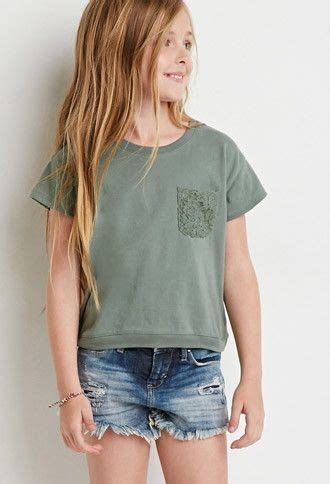 Made with cotton thread and calculated care, this pocket tee is a awesome desert storm scene tee with cacti, southwestern designs, lighting and what looks like the rock formations in sedona, arizona or. Lace-Pocket Tee (Kids) | Forever 21 outfits, Girls outfits ...