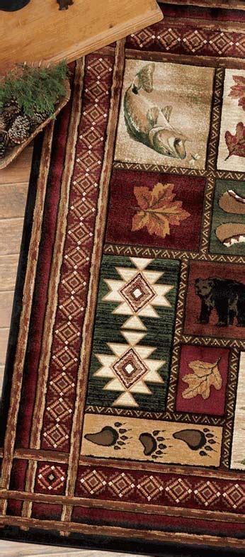 Wildlife tapestry pillows and throws dress up pine and cedar rustic furniture. Rustic Rugs for 2020 | Western & Wildife Area Rug ...