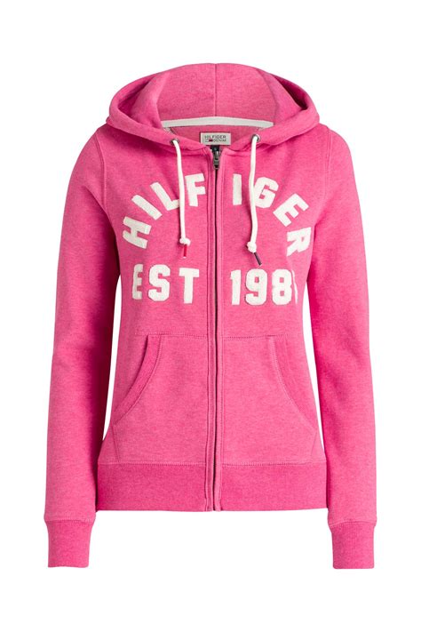 Artikel bereits auf merkzettelauf den merkzettel. Sweatjacke 'Mae' pink - HILFIGER DENIM » günstig online ...