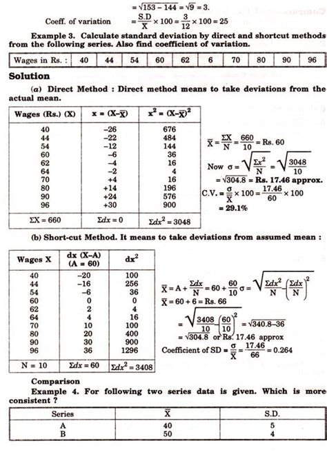 Μ = (1+3+4+7+8) / 5 = 4.6. How to Calculate Standard Deviation in 3 different Series ...