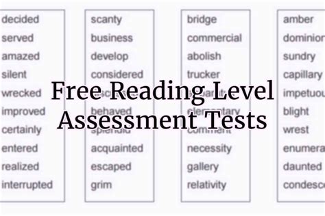 This test, cambridge assessment english, is it also offers reading tests, use of english, listening test, grammar test, and vocabulary test. Free Printable Reading Assessment Test