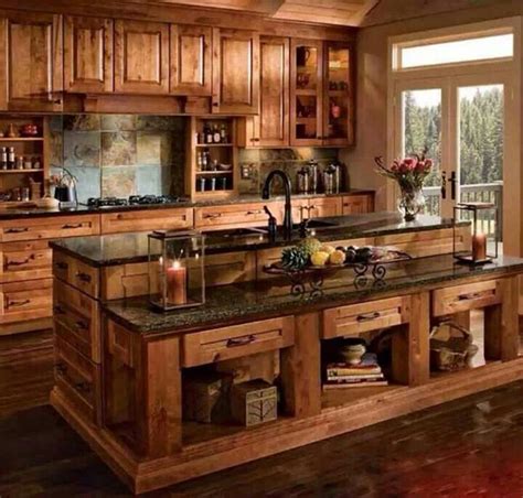 This picture shows you the usual style of the country kitchen cabinet. 35 Country Kitchen Design Ideas | Home Design And Interior