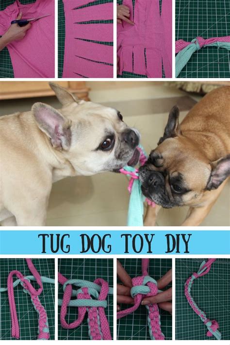 — it's up to you!) create three sections with either three or four strips, depending on your dog's size and how thick you want the toy to be. Make a Tug Dog Toy DIY for Free Using Old T-Shirts | Diy ...