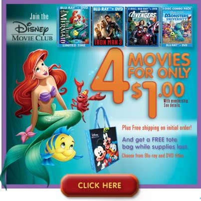 I can't cancel my membership or order on their site. Disney Movie Club - Get 4 Movies for only $1.00 Shipped ...