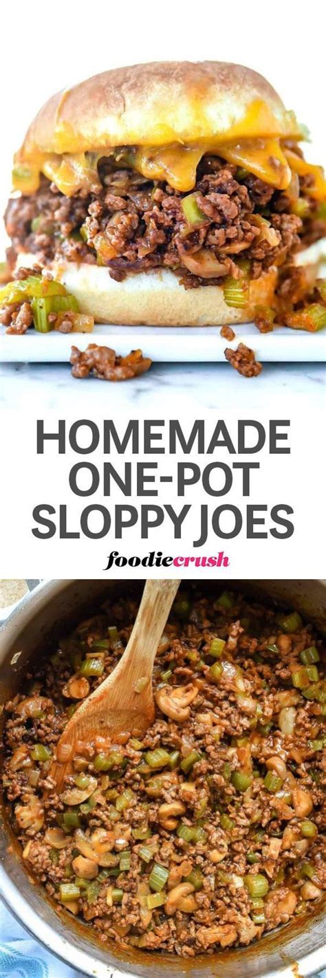 In british english hamburger means a patty made from what is written above hamburger helper sounds like a bolognaise kit. Homemade Ground Beef One-Pot Sloppy Joe Recipe ...