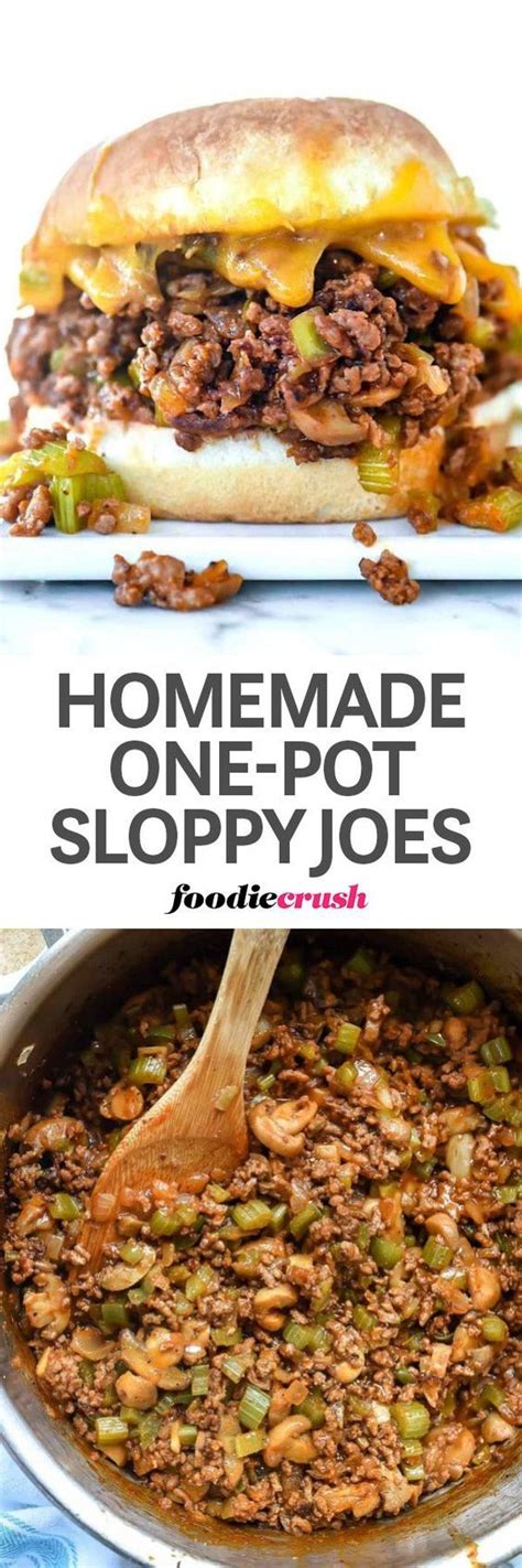 Add the onion and cook until tender. Homemade Ground Beef One-Pot Sloppy Joe Recipe ...