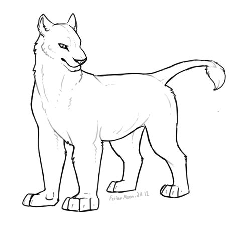 Its a lion couple lineart. Free Feral Lion Template / Lineart by FerianMoon on DeviantArt