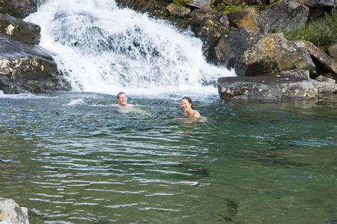 What if one of your friends is wearing torn underwear? Glacial River Skinny Dip | Bet you thought you were going ...