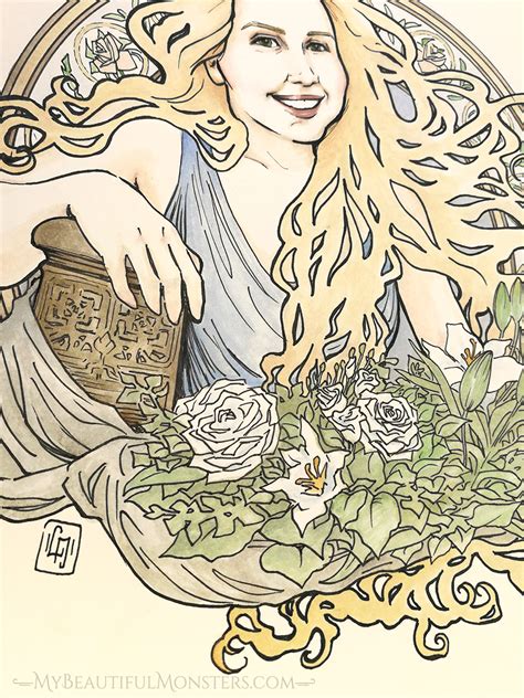 What kind of art did art nouveau use? Art Nouveau Portrait Commission - My Beautiful Monsters