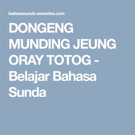 Full drama sunda si kabayan jadi dukun sanggar seni sukmasarakan & mgmp bahasa sunda purwakarta 2019. Contoh Carpon Bahasa Sunda Beserta Unsur Intrinsiknya ...