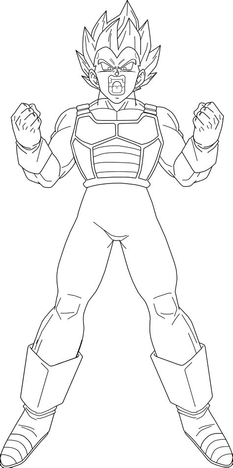 Vegeta is a fictional character in akira toriyama's dragon ball vegeta first appeared in the manga chapter 204 sayōnara son gokū was. Vegeta Super Saiyan Blue 3 lineart by BrusselTheSaiyan on ...