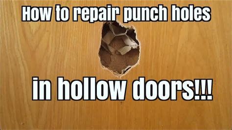 If you love my content and would like to send me a c. how to repair punch rage holes in hollow doors easy hack ...