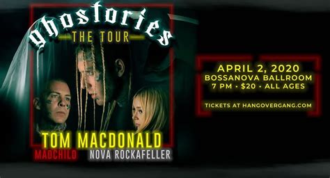 Tom released this album after a breakout year in the rap industry. RESCHEDULING-Tom MacDonald - Ghostories Tour in Portland, OR