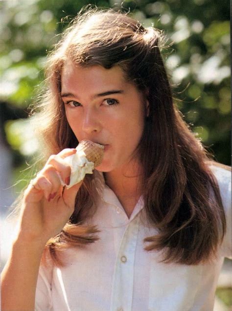 Brooke shields gary gross brooke shields young pretty baby 1978 beloved film thick eyebrows manhattan new york classic beauty iconic beauty beautiful actresses. Brooke Shields. Ice Cream is Cool. | 可愛い人, 可愛い女の子