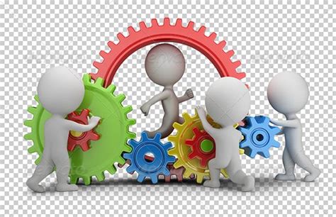 3D Small People - Team Mechanism | Graphic design ...