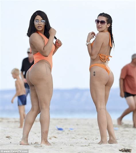 Men absolutely love to see camel toe and nippies i think only women are offended by seeing other i don't wear anything under my swimsuits or bikinis. Lateysha Grace rocks high cut orange swimsuit in Ibiza ...