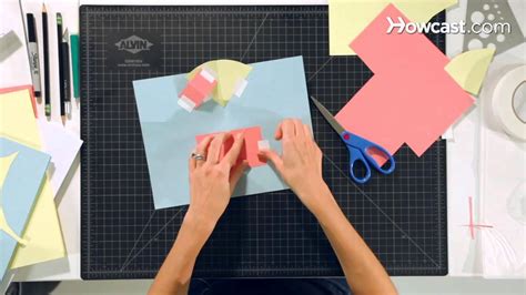 And you can push it to the top of the base page so that these corners don't go past the base page, but they are close. How to Make a V-Fold on Layers | Pop-Up Cards - YouTube