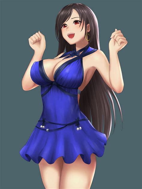 Final fantasy 7 remake featuring tifa in her second dress from don corneo's mansion xd. Purple Dress Tifa : ChurchOfTifa