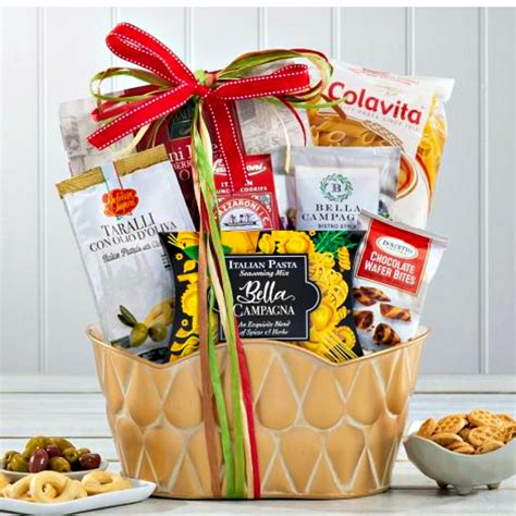 Savor the authentic flavors of bella italia with our italian gourmet gift baskets. Italian Food Gift Basket, Delicious Taste of Italy