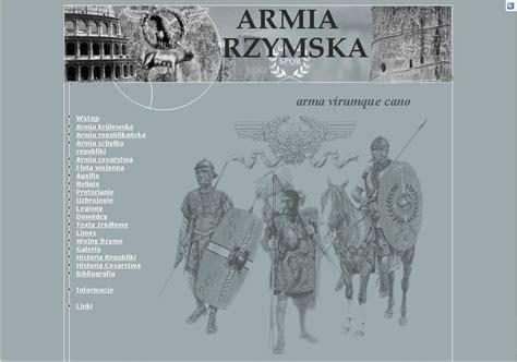 Armia originally formed in warsaw in late 1984 by robert brylewski, thomas budzyński, and slawomir gołaszewski. Armia Rzymska - recenzja strony internetowej