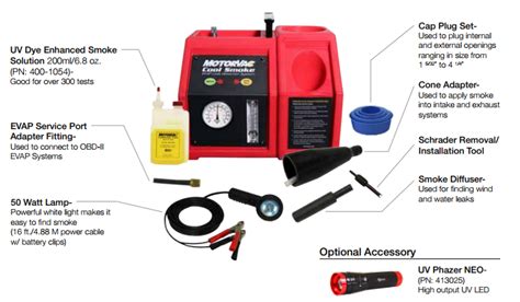 Find many great new & used options and get the best deals for evap smoke machine diagnostic automotive vacuum leak detection tester at the best online prices at ebay! MotorVac EVAP100 CoolSmoke Leak Detector