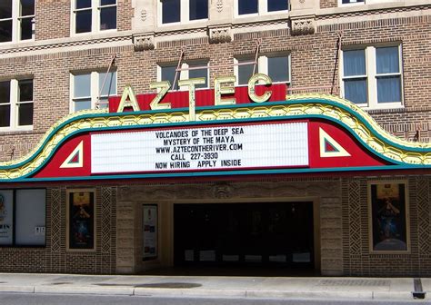 By movie lovers, for movie lovers. San Antonio, TX Aztec Theater Building marquee | On the ...