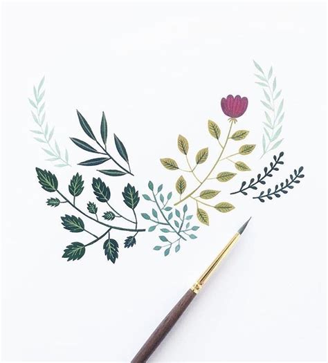 Cuadernos de espiral de calidad del tema patrones decorativos de otoño hechos por artistas y diseña. Watercolor Flowers | Lápices de acuarela, Dibujos ...