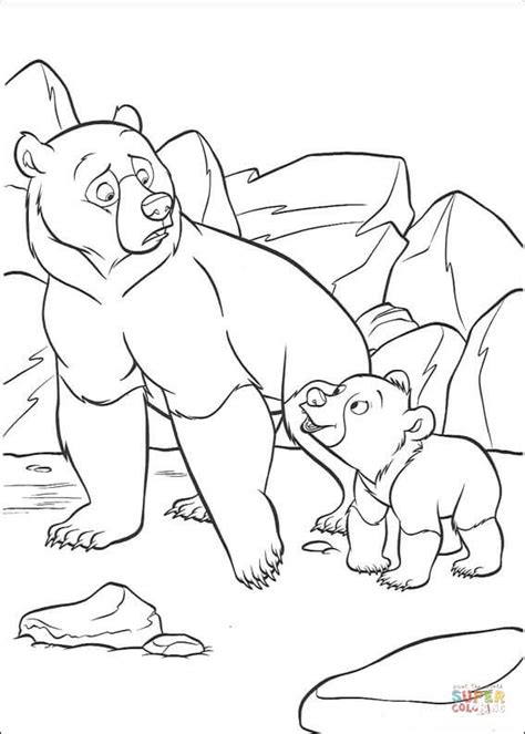 This article created on the june 29, 2021, by alisha legerstee. Kenai Bear and Koda are walking coloring page | Free ...