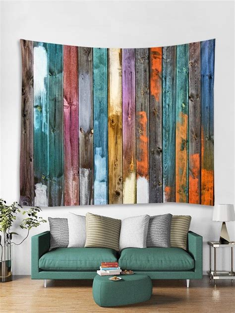 Their clearance and end of seasons sales are also great opportunities to stock up your wardrobe with less burden on your pockets. DressLily.com: Photo Gallery - Colorful Wood Board Print Tapestry Wall Hanging Art Decor | Wood ...