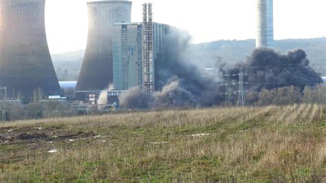 The rugeley power station towers being blown up with explosivescredit: Rugeley Power Station part demolition 13th February 2020 ...