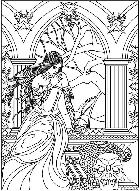 Get crafts, coloring pages, lessons, and more! Fantasy Adult Coloring Pages - Coloring Home