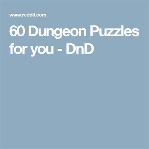 In this article, i'll provide a brief overview of the different schools of magic in 5e dnd, as well as some example spells (for more information check out pg 203 of phb). 60 Dungeon Puzzles for you - DnD | Dungeon, D&d dungeons and dragons, Dungeons and dragons
