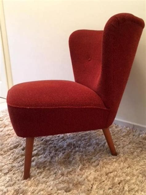 Hallo, ich bin gregor und habe diese seite. Cocktailsessel Rot Leder / Cooler 50er 60er Cocktailsessel Sessel Rot Polster Retro In Wandsbek ...