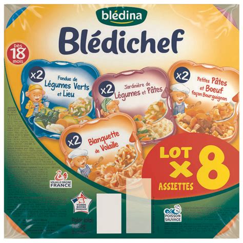 Quand il ne veut pas manger et bien tant pis c'est pas grave, il mangera mieux le lendemain. bledina Assortiment 8 assiettes Blédichef 3041091103505