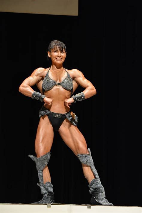 The japanese fbb aki nishimoto posing at the 2006 ms. Aki Nishimoto