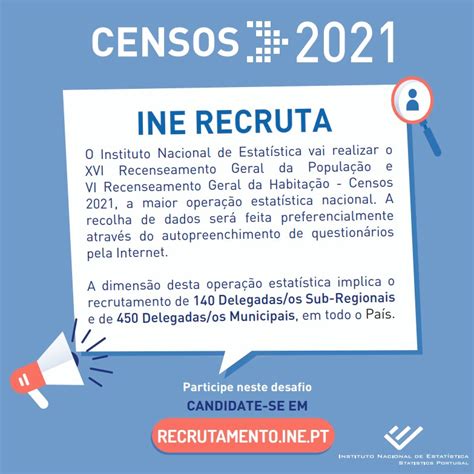 Negociado del censo de los ee.uu. Recrutamento Censos INE 2021 - Portal Institucional do ...