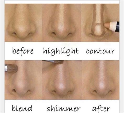 For a more natural look, once you've blended your contour, you can apply another very light layer of foundation. Pin by нer gυιde ♛ on Makeup | Nose makeup, Contour makeup, Nose contouring